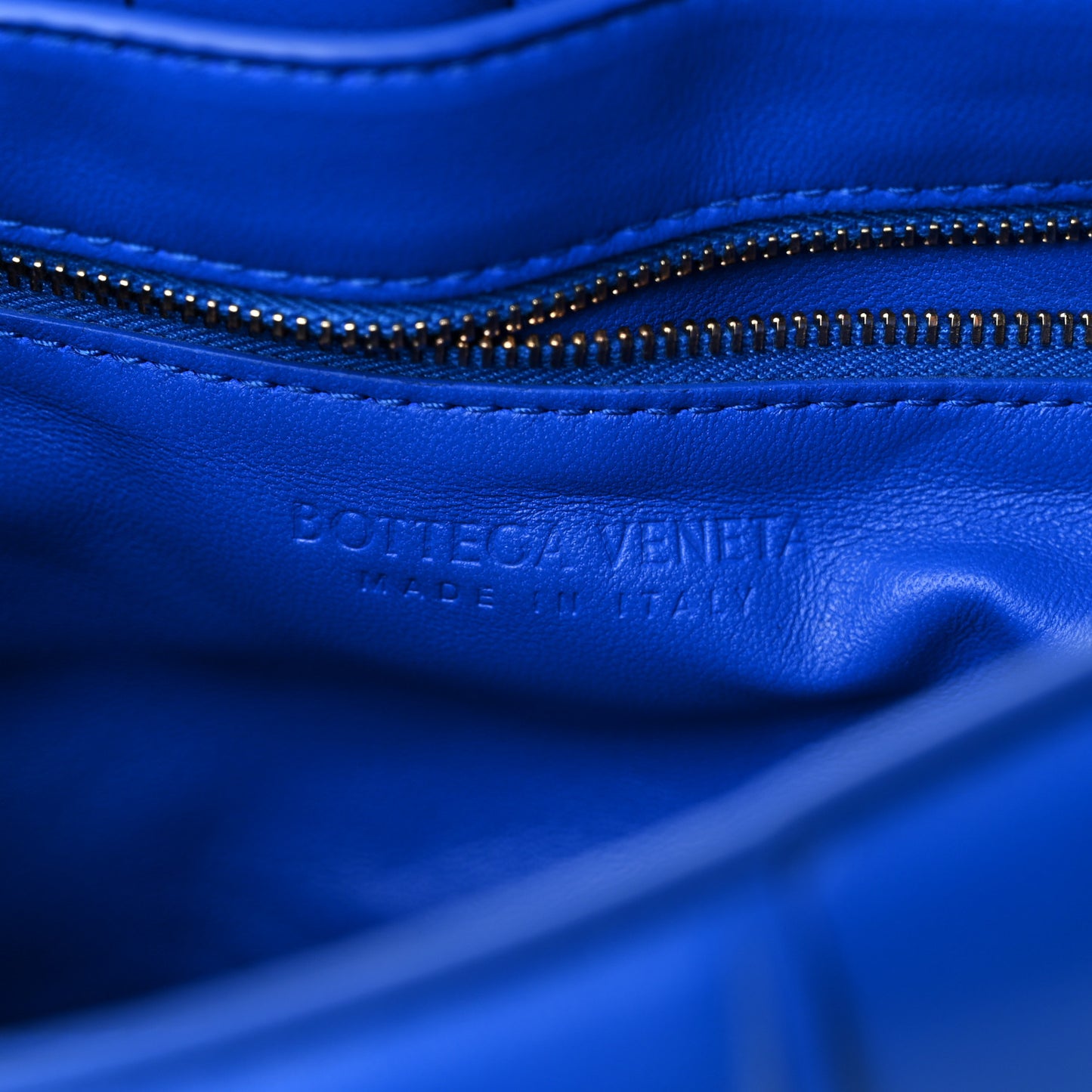 Lambskin Maxi Intreccio Padded Chain Cassette Crossbody Bag Cobalt