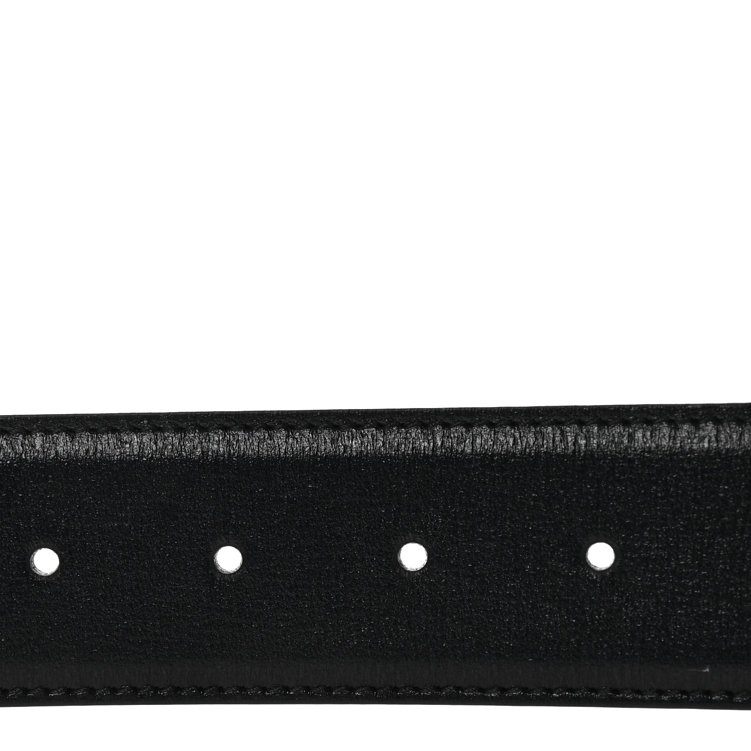 Gucci Azalea Calfskin Enamel Monochrome Double G 40mm Belt 90 36 Black 3 of 6