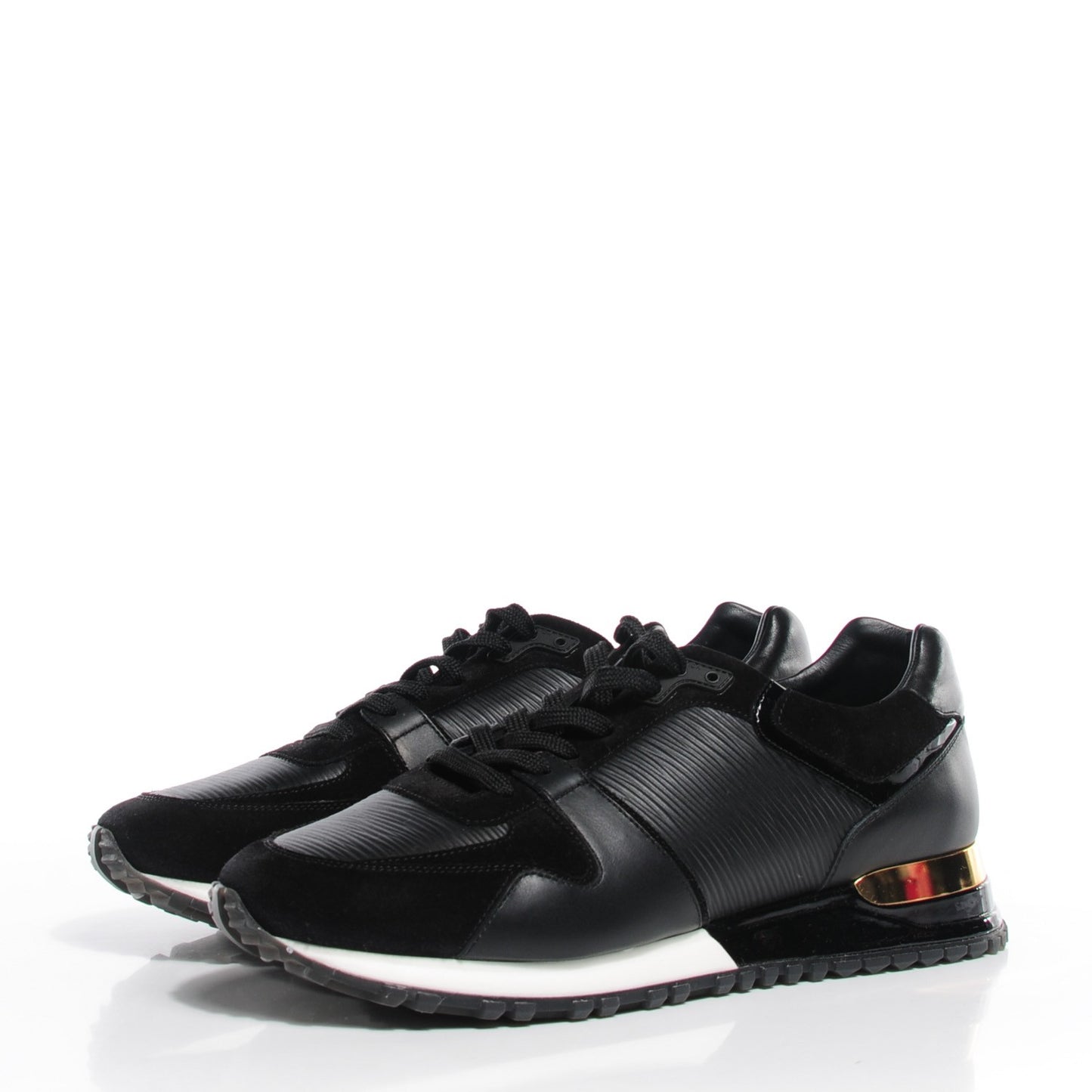 Epi Suede Run Away Sneakers 40 Black