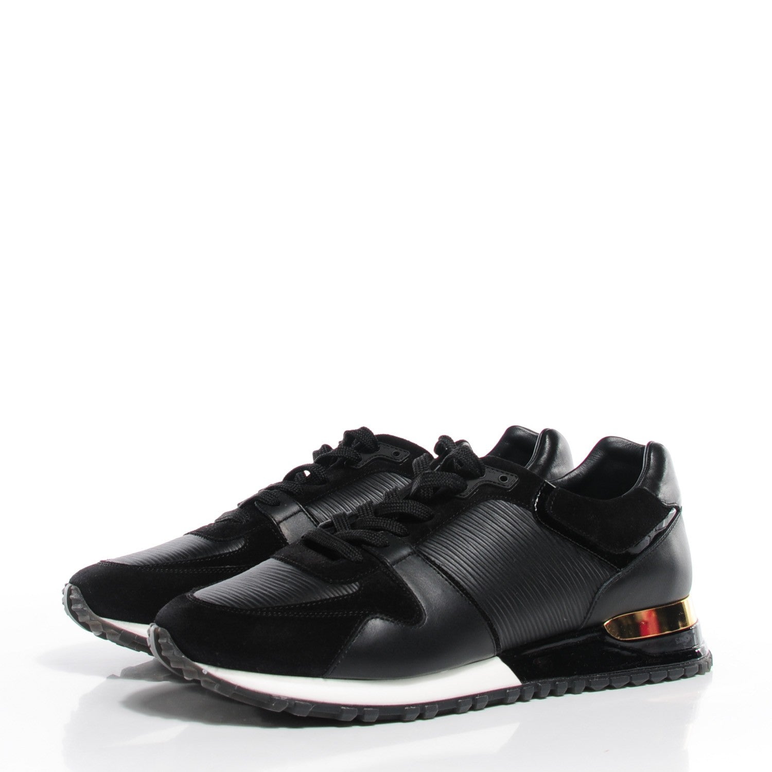 Louis Vuitton Epi Suede Run Away Sneakers 40 Black 3 of 8