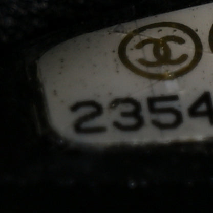 Chanel Tweed Quilted Chain Embellished Medium Double Flap Black Multicolor 7 of 9