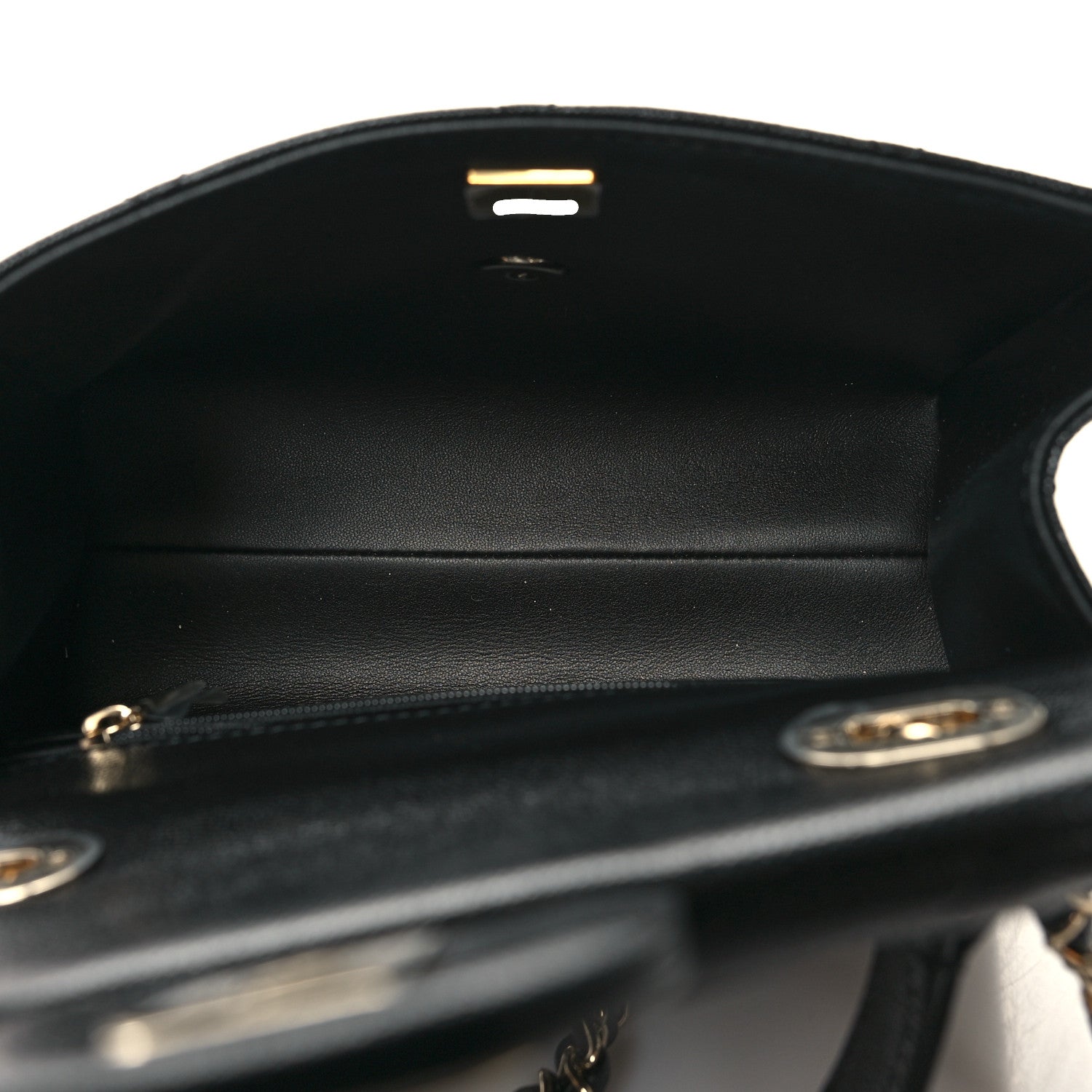 Chanel Caviar Quilted Mini Retro Twist Top Handle Flap Black 5 of 11