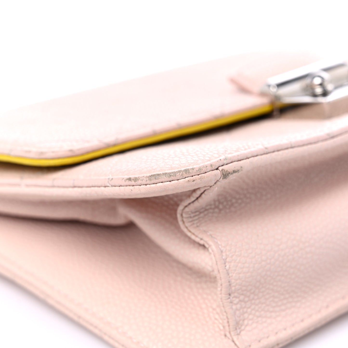Grained Calfskin Cannage Miss Dior Promenade Pink Yellow
