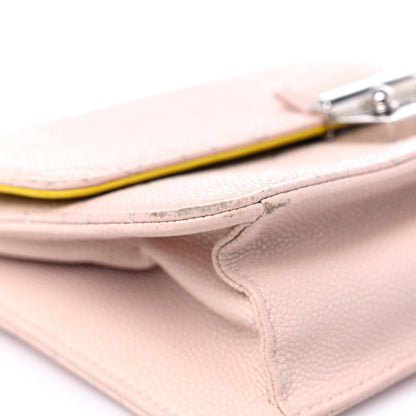 Christian Dior Grained Calfskin Cannage Miss Dior Promenade Pink Yellow 7 of 17