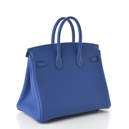 Hermes Togo Birkin 25 Bleu Zellige 3 of 11