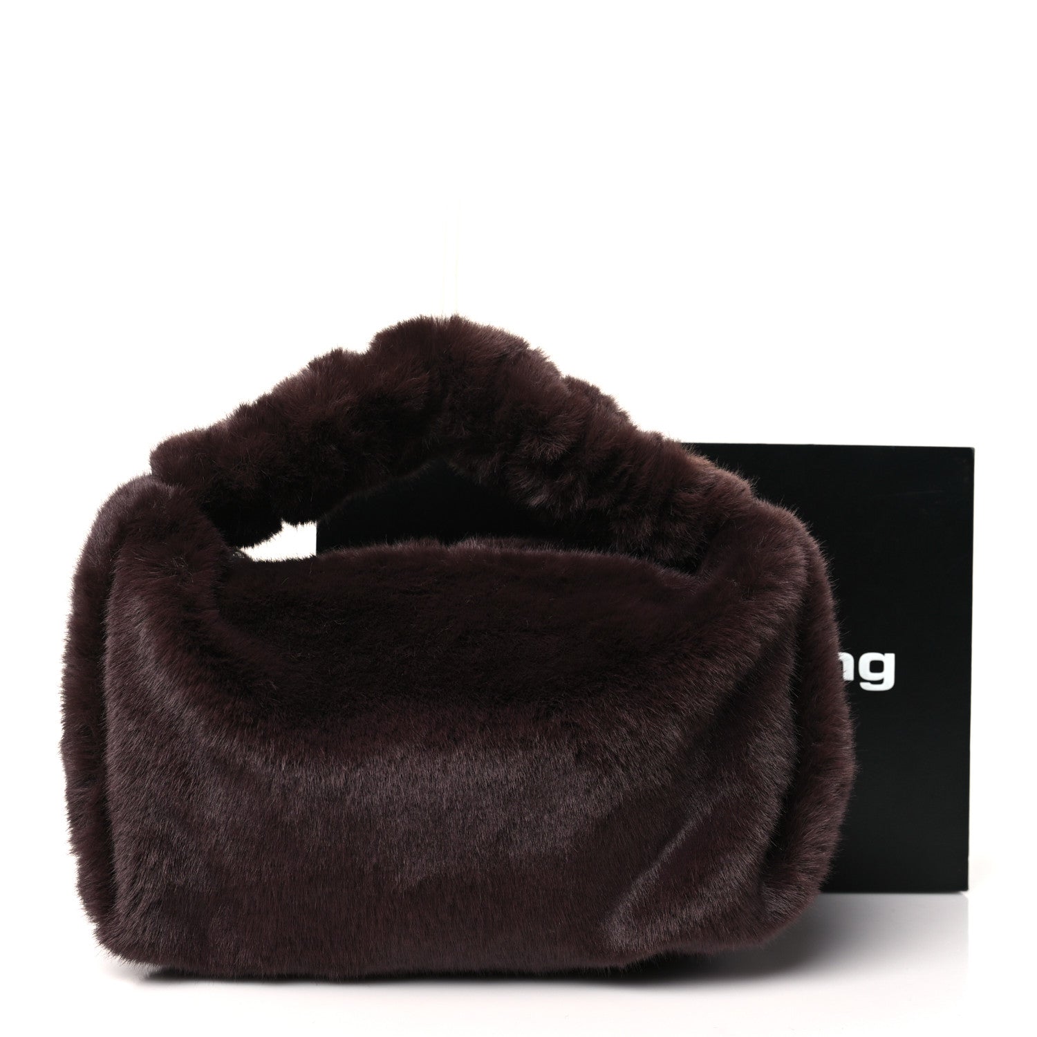 Alexander Wang Faux Fur Small Scrunchie Bag Cola 11 of 11