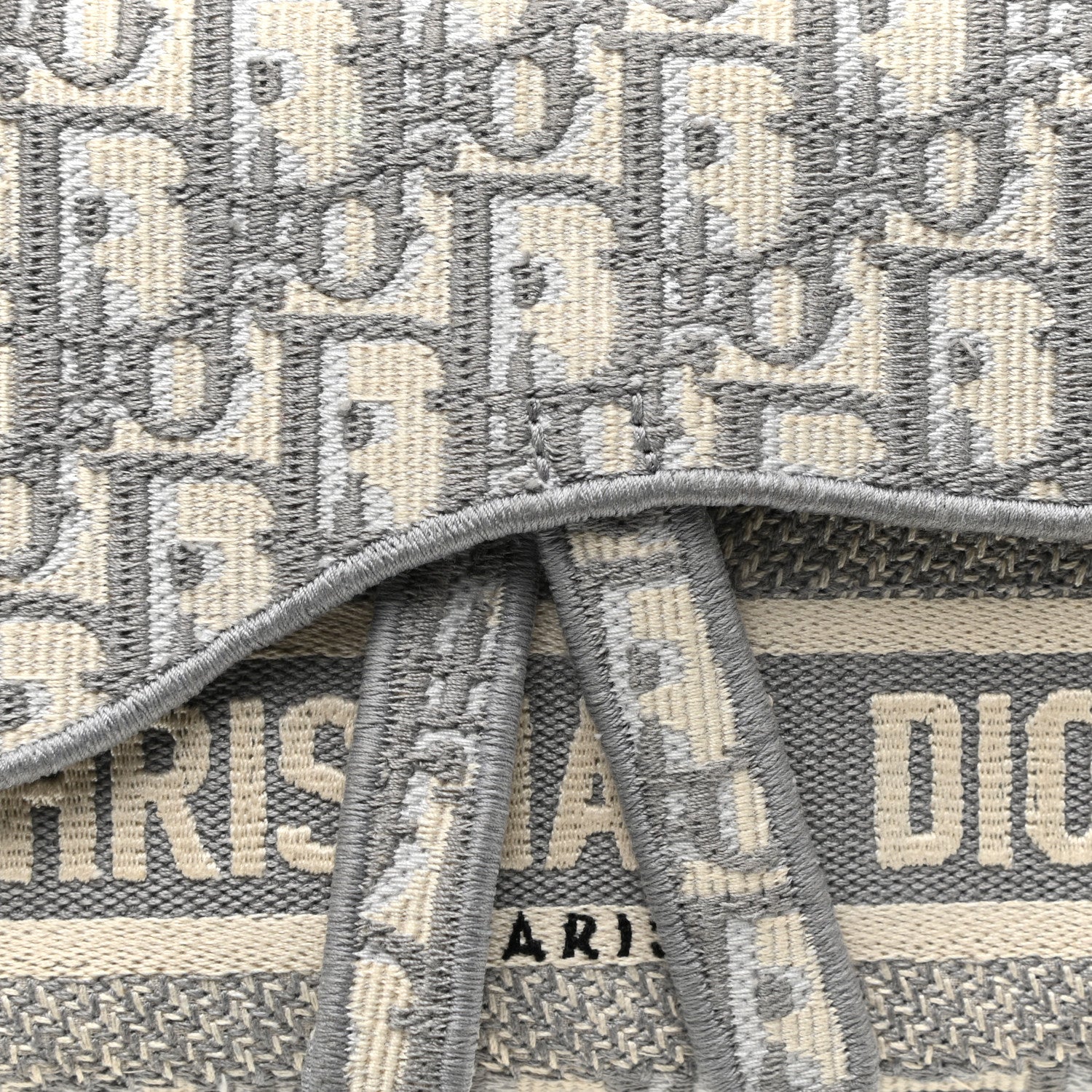 Christian Dior Oblique Slim Saddle Pouch Grey 7 of 11