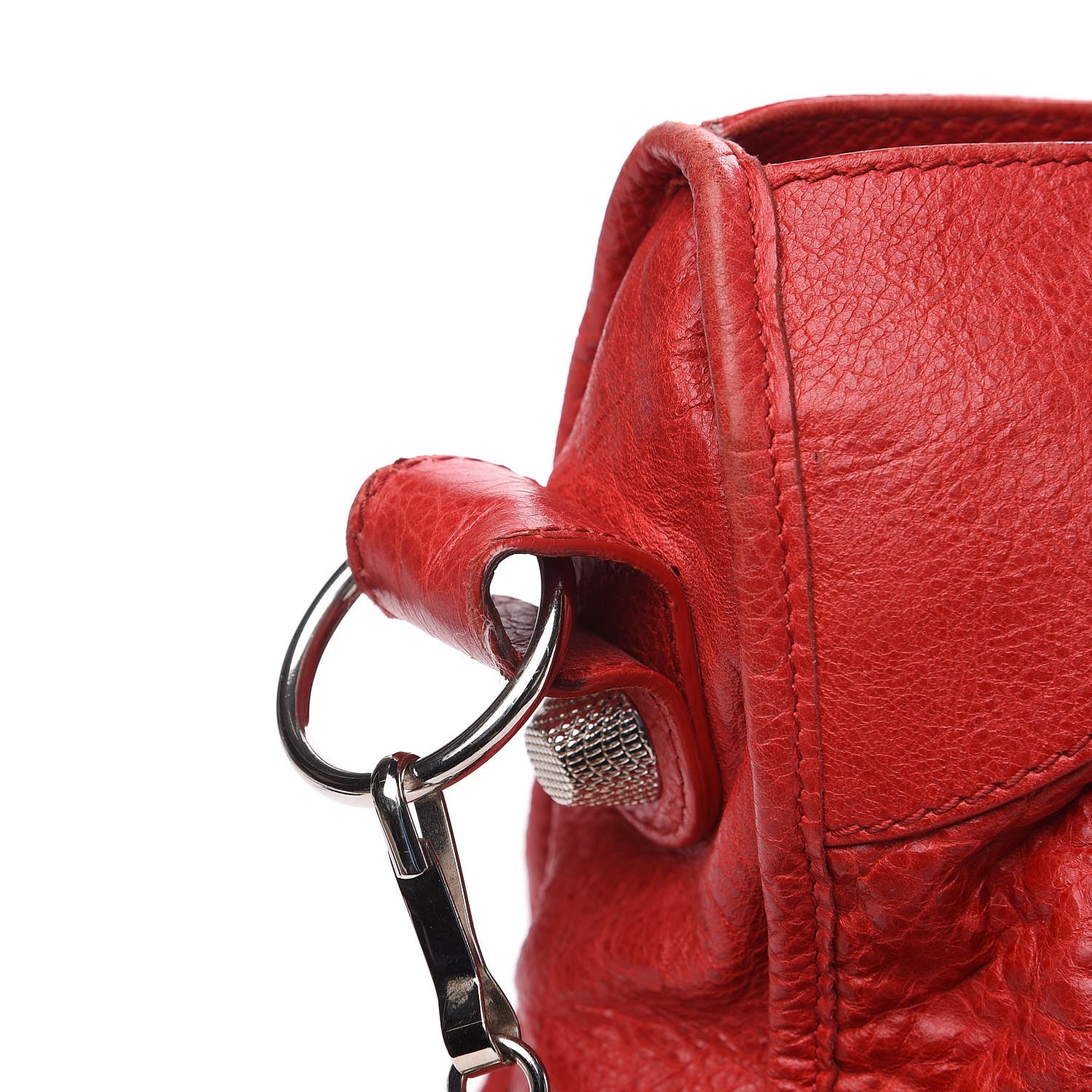 Balenciaga Agneau Giant 21 Silver Hardware City Rouge Coquelicot 14 of 17