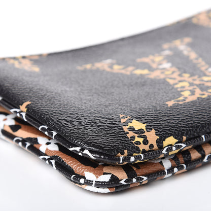 Louis Vuitton Monogram Giant Jungle Pochette Double Zip Black 8 of 10