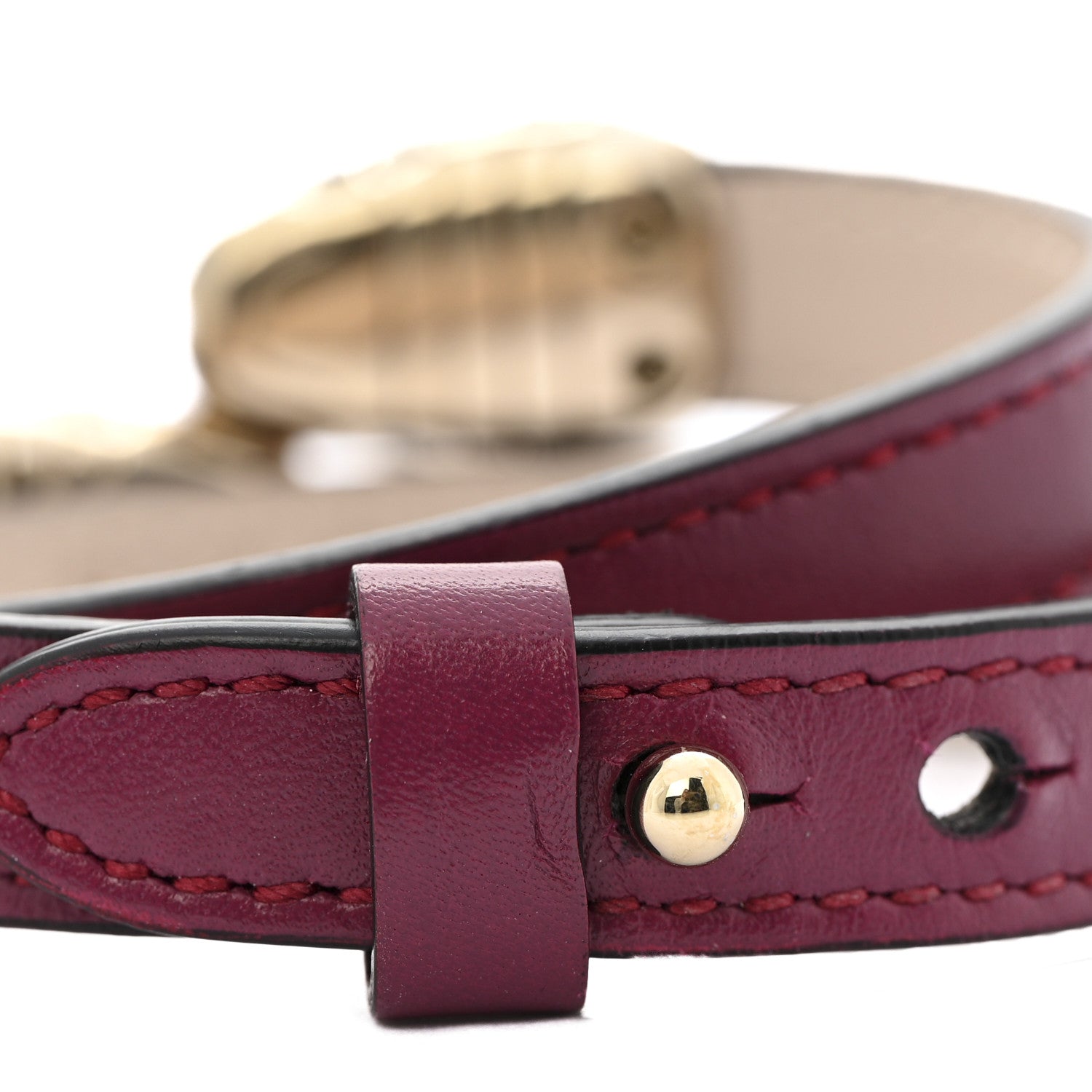 Bulgari Calfskin Serpenti Forever Double Coil Bracelet S Pink 6 of 6