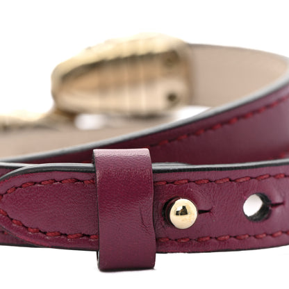 Bulgari Calfskin Serpenti Forever Double Coil Bracelet S Pink 6 of 6