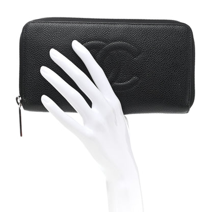 Chanel Caviar Large Timeless CC Zip Around Wallet Black 2 of 12