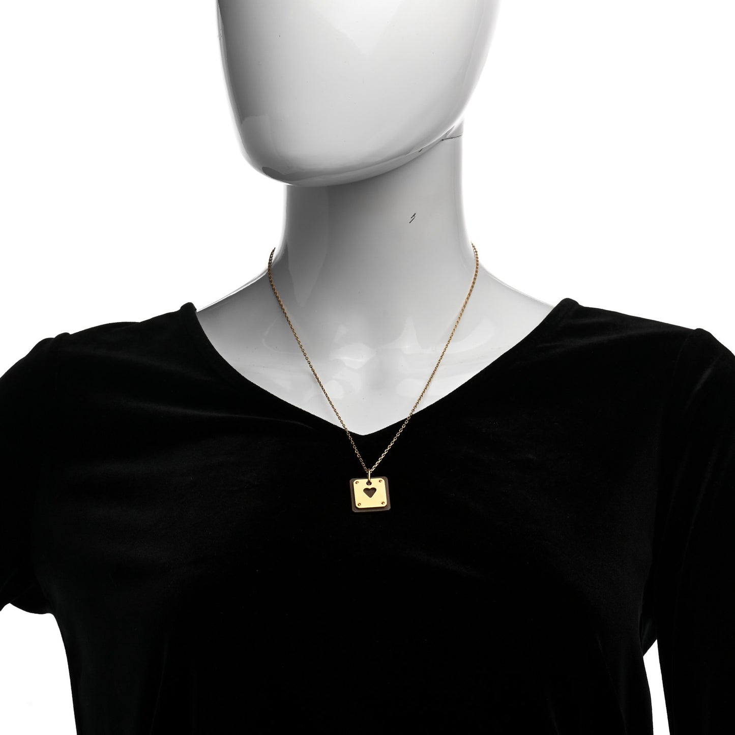 Gold Plated Swift As De Coeur Necklace Etoupe