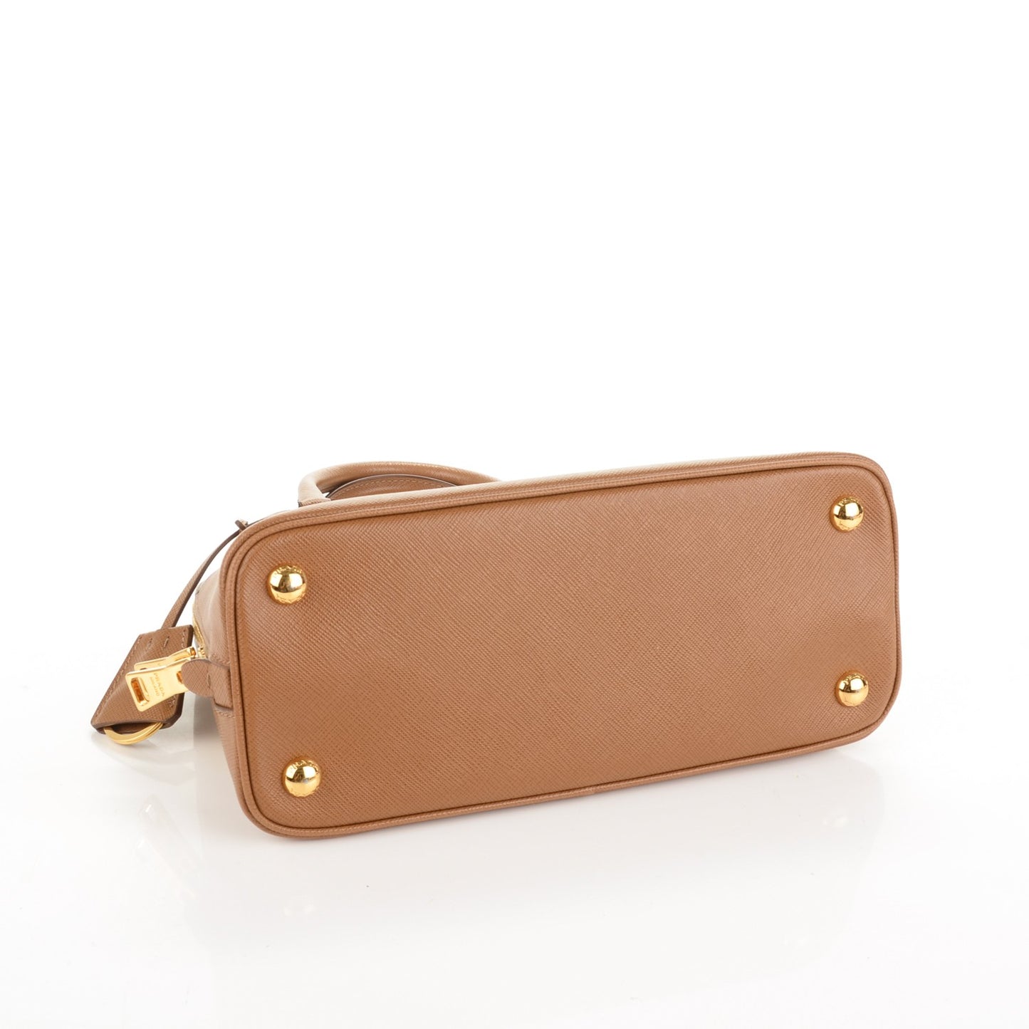 Saffiano Lux Small Promenade Tote Caramel