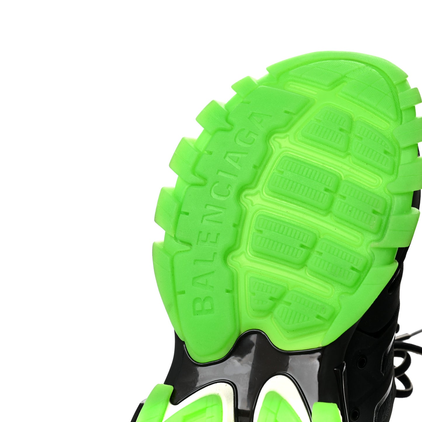 Mesh Nubuck Effect Fabric Glow in the Dark Womens Track Sneakers 40 Black Glow