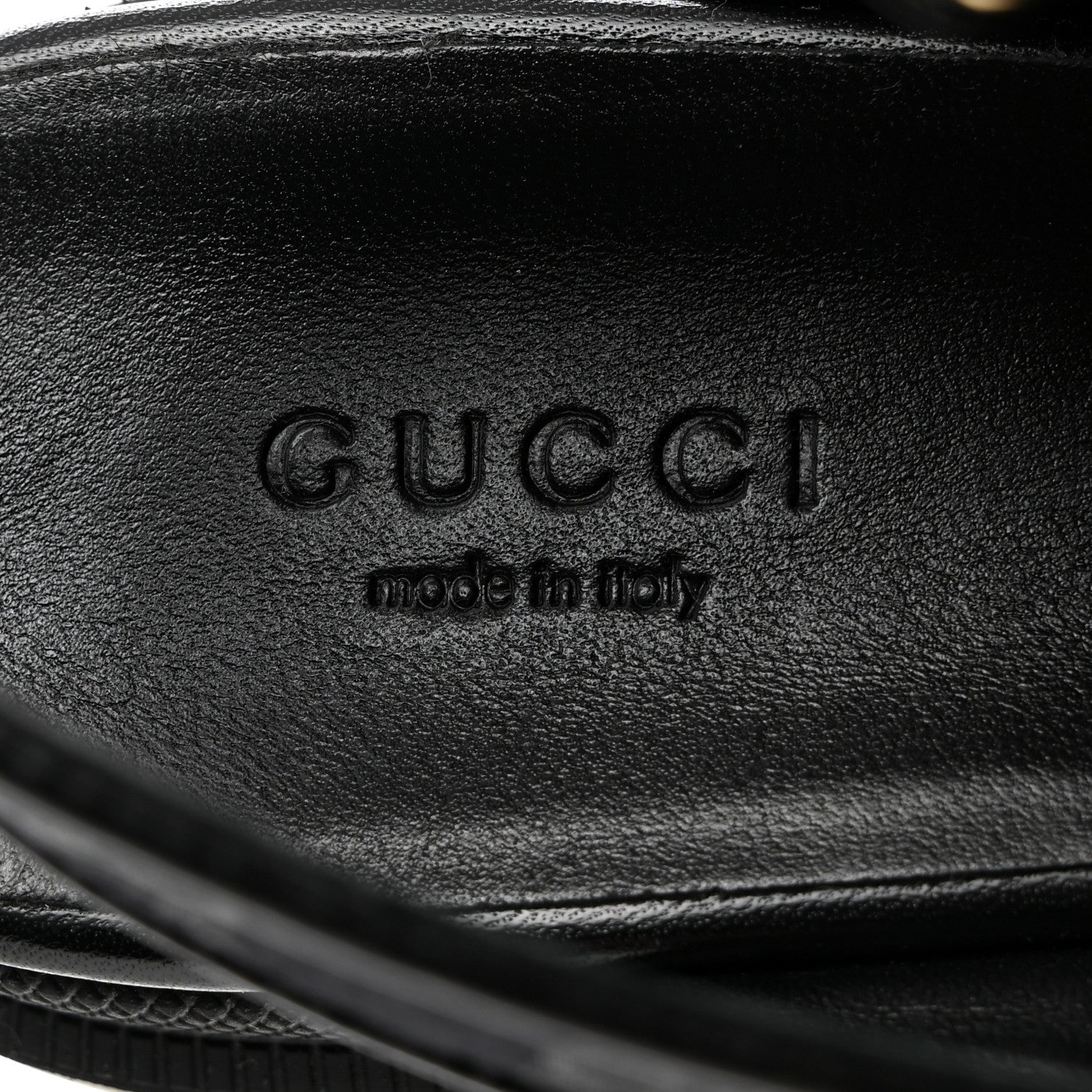 Gucci Monogram Granada Kid Trip 40/72mm Lug Sole Sandals 38 Black 7 of 9