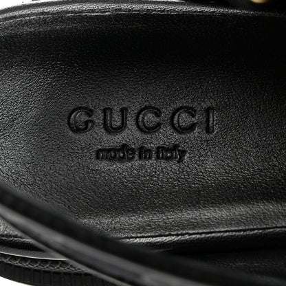 Gucci Monogram Granada Kid Trip 40/72mm Lug Sole Sandals 38 Black 7 of 9