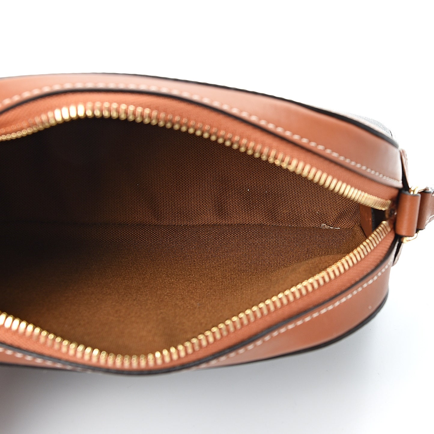 Triomphe Canvas Small Camera Bag Tan