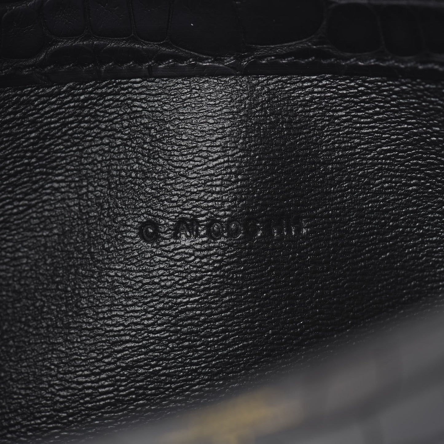 Matte Alligator Constance Wallet Black
