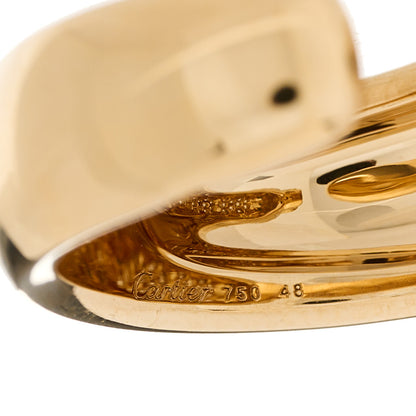 Cartier 18K Yellow Gold Diamond Tsavorite Onyx Panthere De Cartier Band Ring 48 4.5 11 of 11
