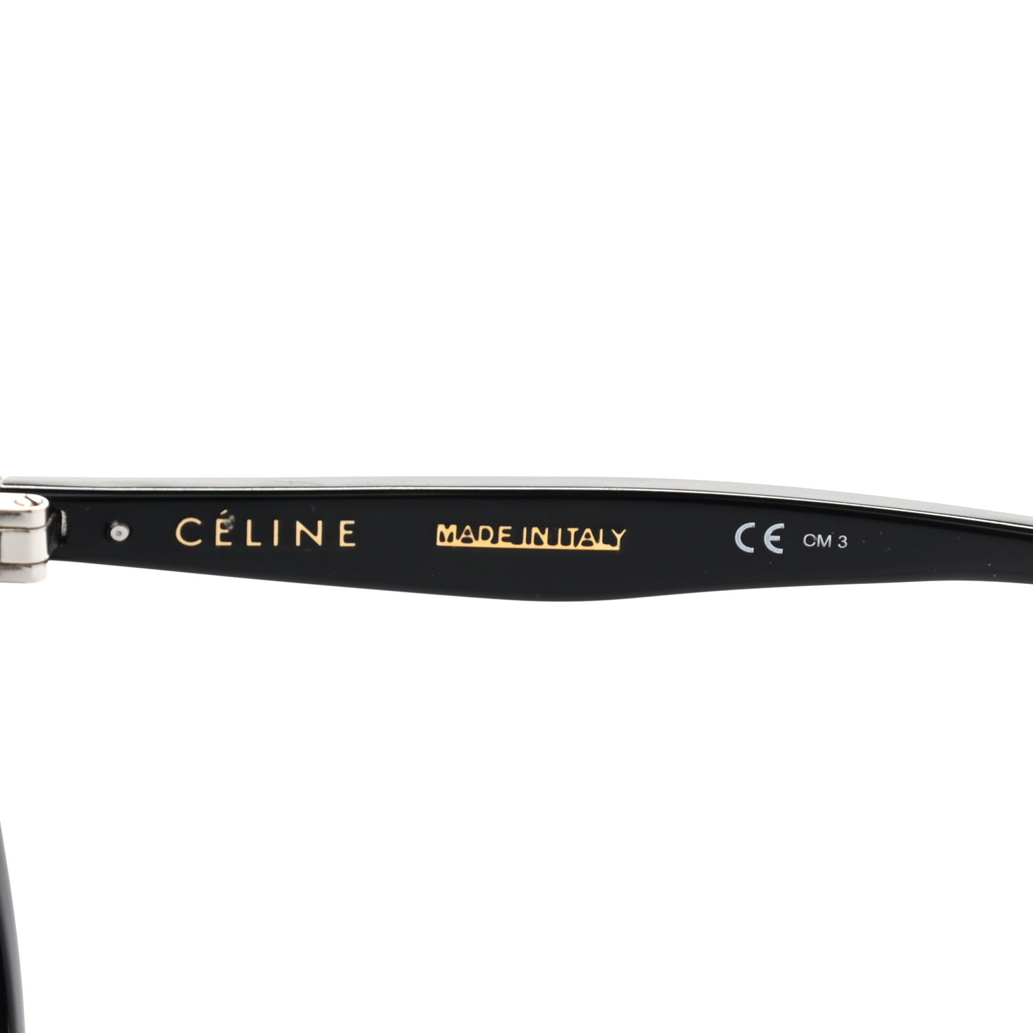 Celine Acetate Thin Shadow Sunglasses CL41435/S Black 5 of 7