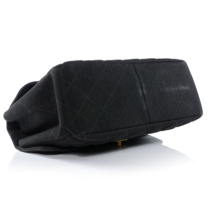 Chanel Jersey Double Sided Jumbo Flap Black 4 of 12
