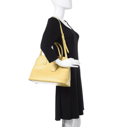 Prada Saffiano Lux Large Open Promenade Tote Ginestra 2 of 23