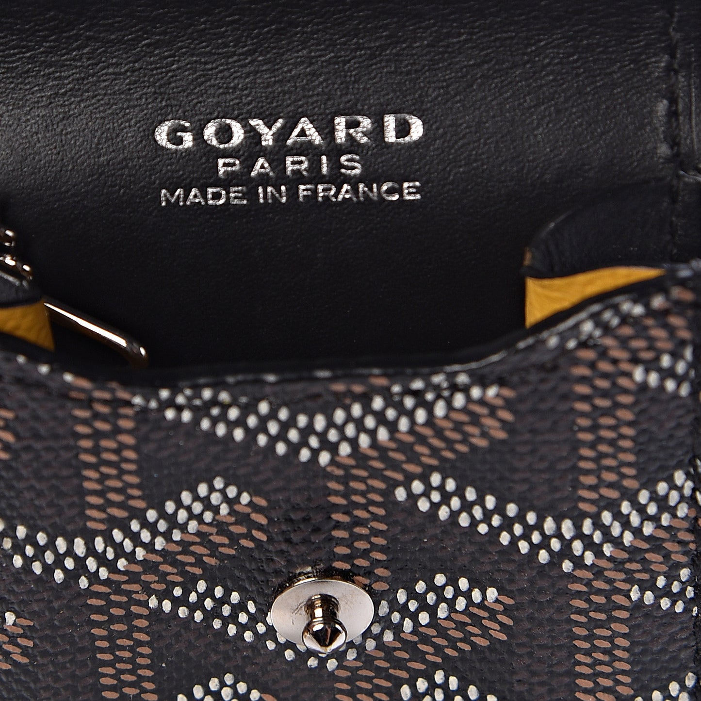 Goyardine Portier GM Key Pouch Black