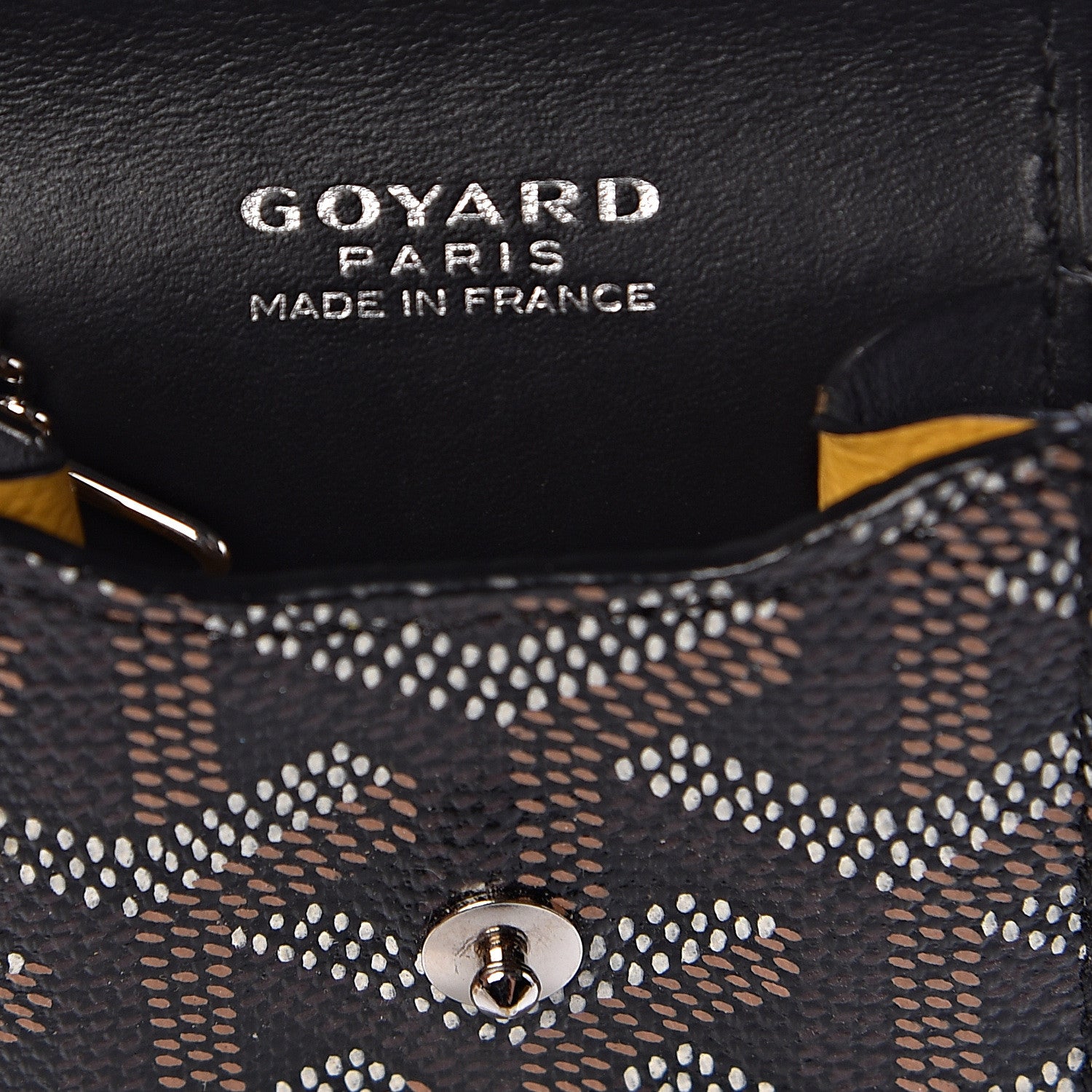 Goyard Goyardine Portier GM Key Pouch Black 6 of 7
