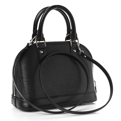 Louis Vuitton Epi Alma BB Black 3 of 9