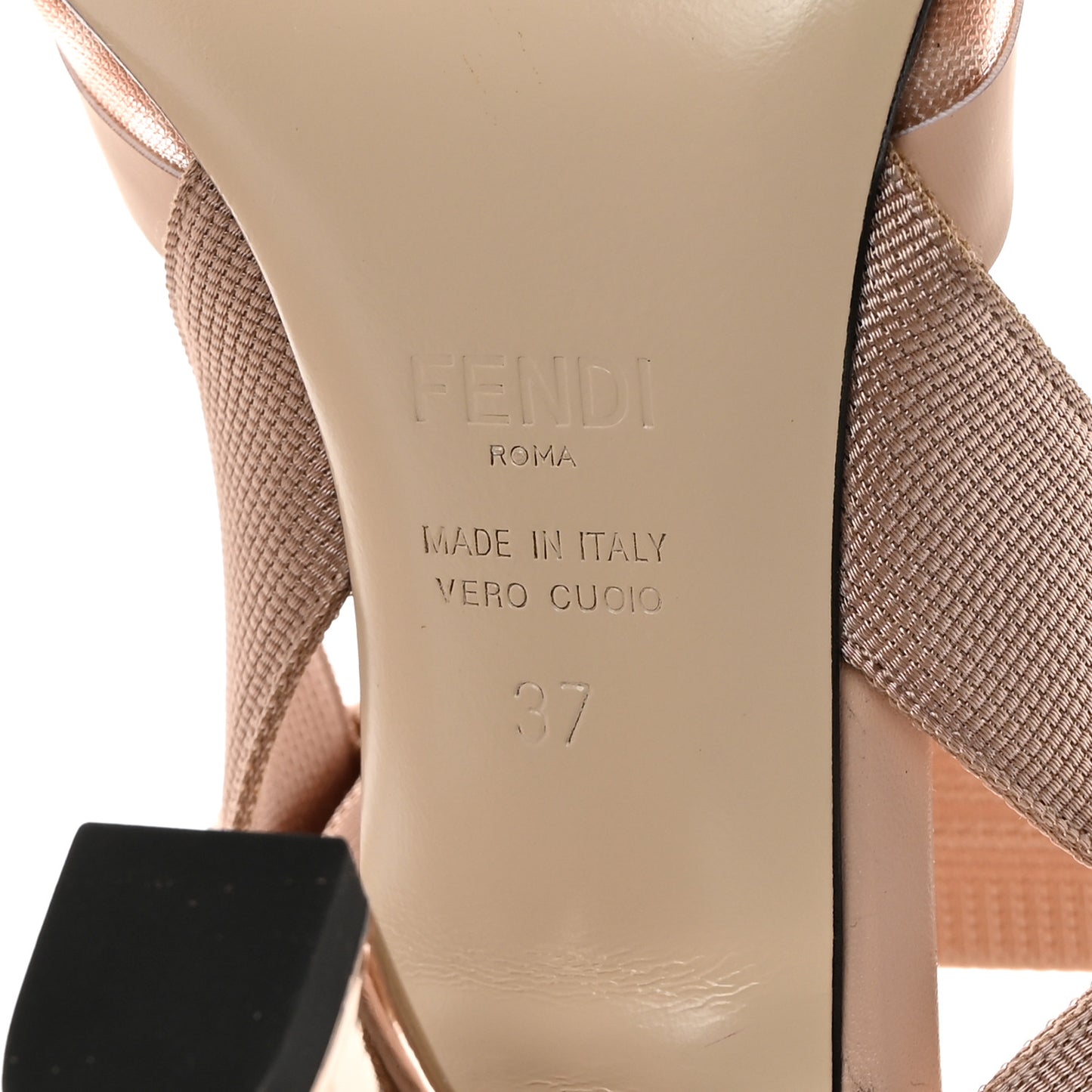 Technical Mesh FF Colibri 85mm Slingback Pumps 37 Rose Nudo