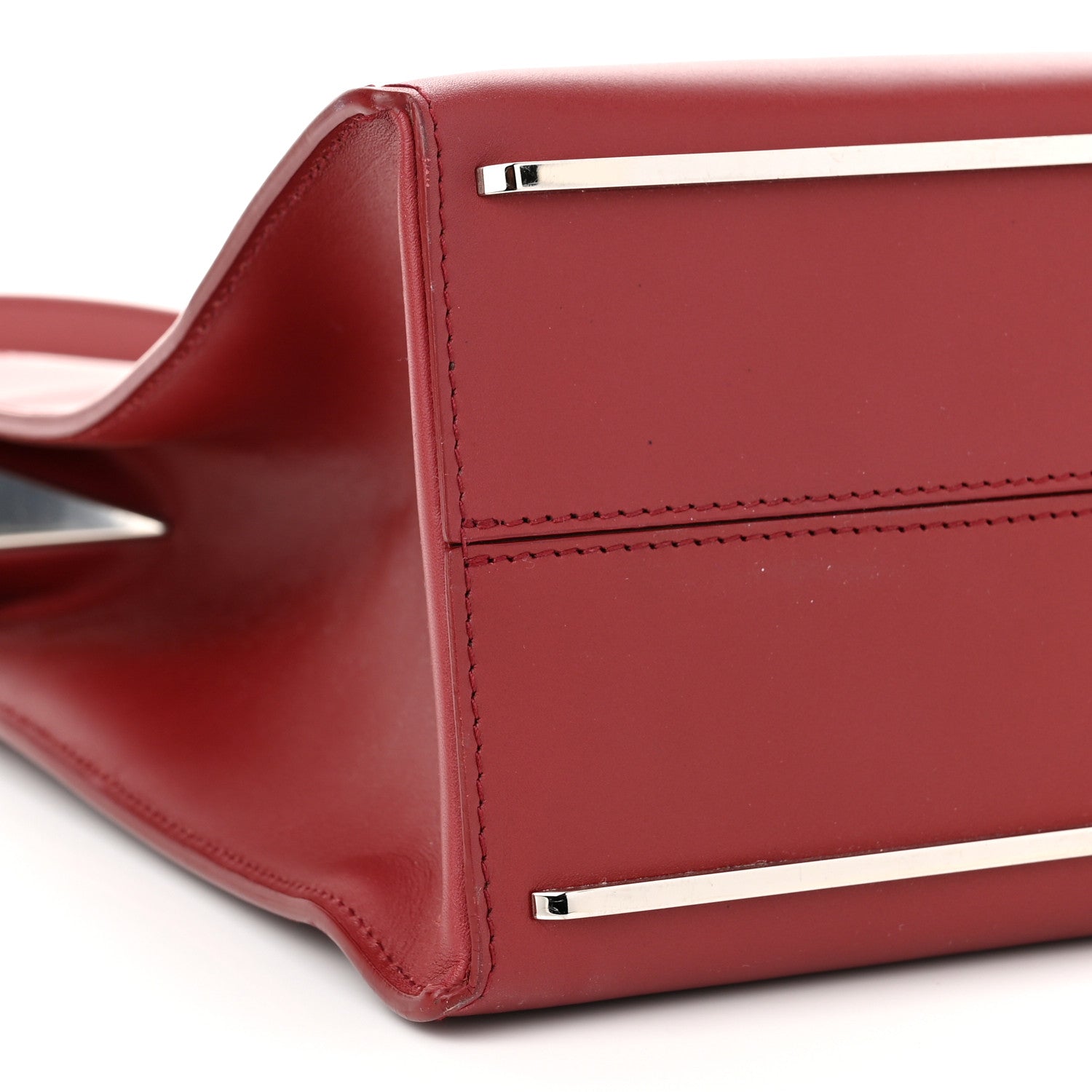 Balenciaga Calfskin Maillon Large Shopping Tote Rouge Bordeaux 8 of 10