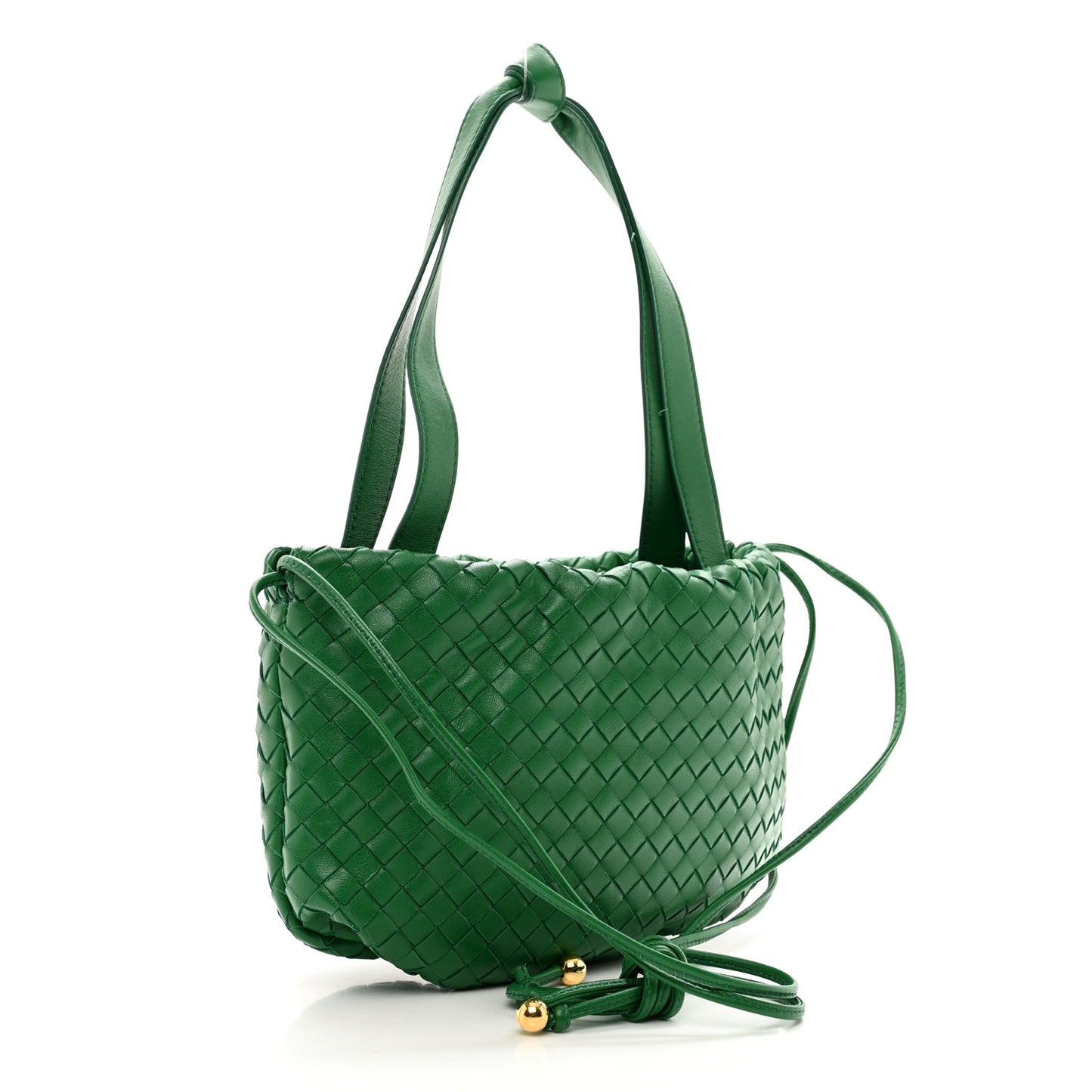 Nappa Intrecciato Small Bulb Racing Green