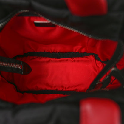 Prada Tessuto Nylon Pocket Top Handle Cargo Bag Black Fuoco 5 of 8
