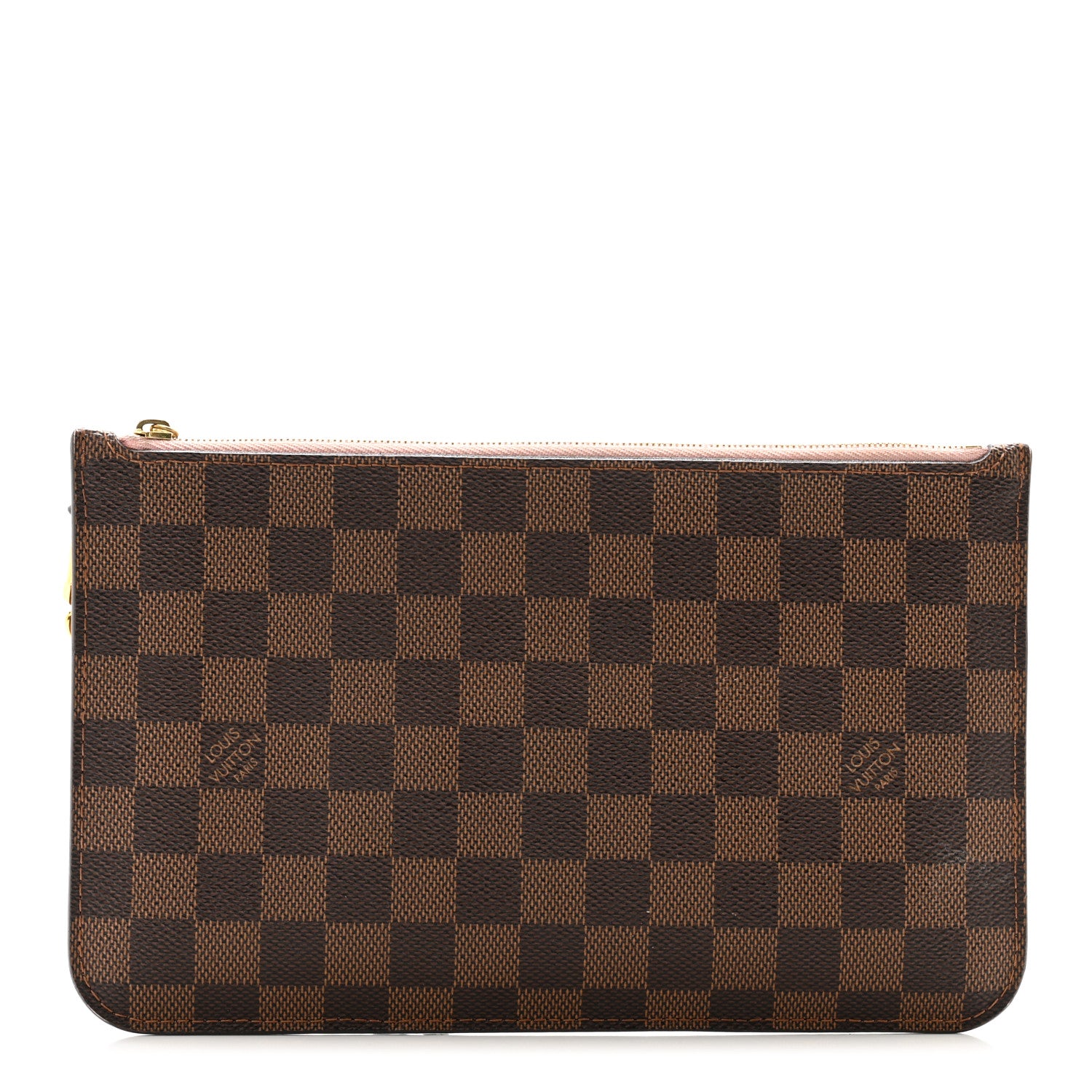 Louis Vuitton Damier Ebene Neverfull MM GM Pochette Rose Ballerine 1 of 12
