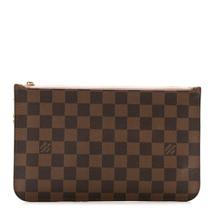 Louis Vuitton Damier Ebene Neverfull MM GM Pochette Rose Ballerine 1 of 12