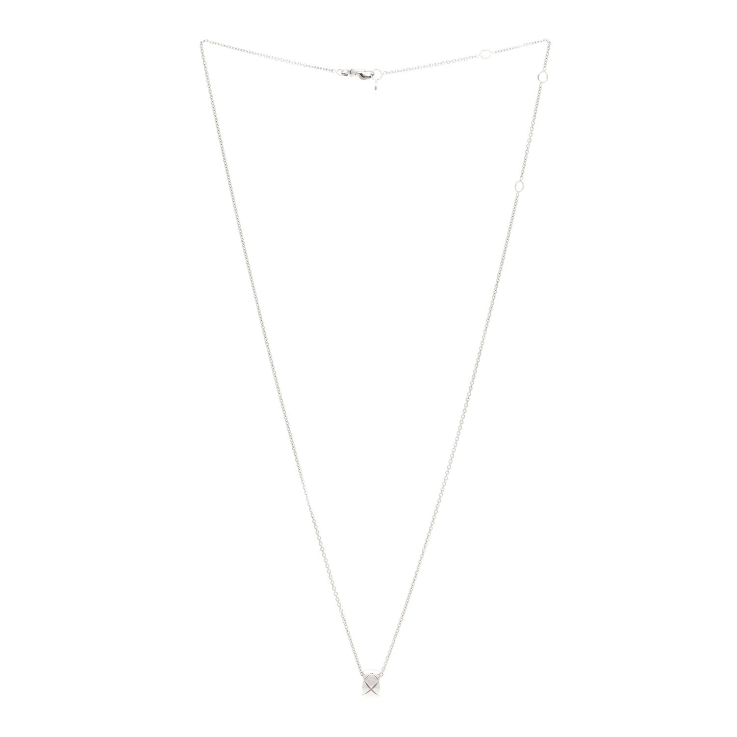 18K White Gold Coco Crush Pendant Necklace
