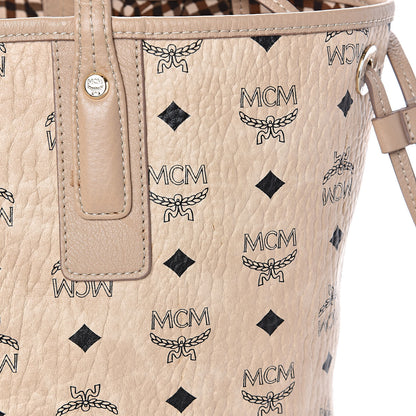 MCM Visetos Medium Liz Reversible Shopper Tote Beige 15 of 21