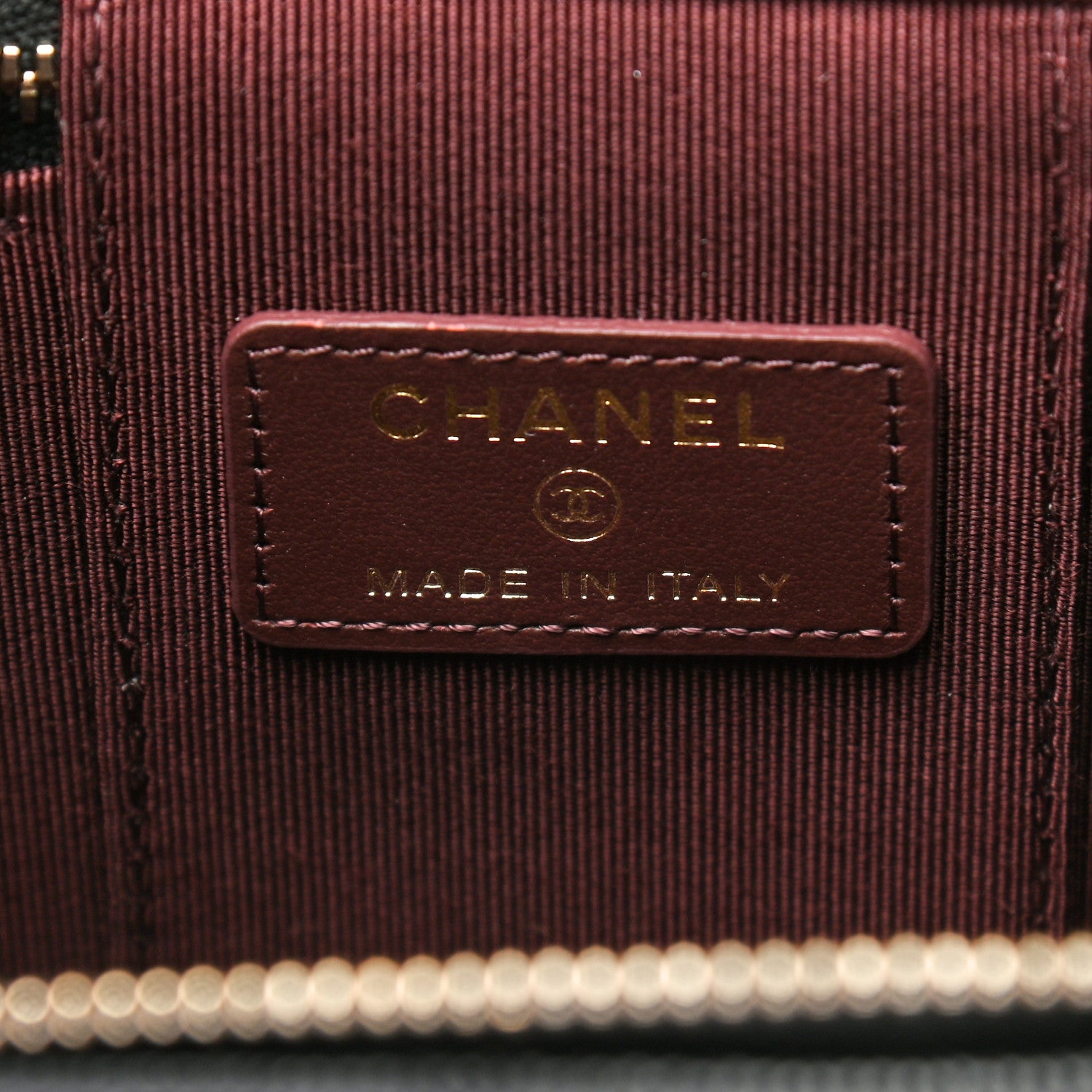 Chanel Caviar Quilted Mini Vanity Case With Chain Black 6 of 9