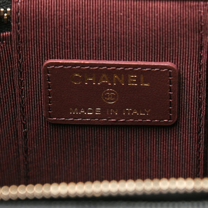 Chanel Caviar Quilted Mini Vanity Case With Chain Black 6 of 9