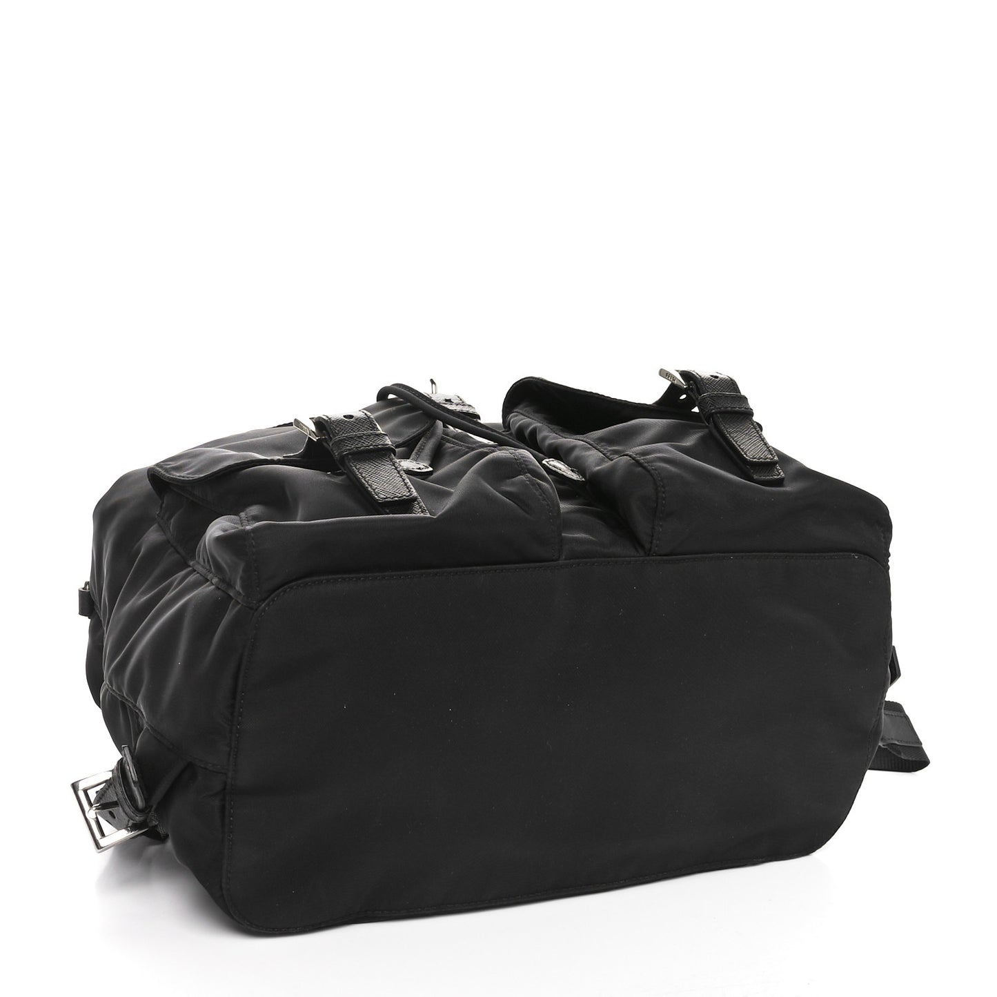 Tessuto Nylon Saffiano Vela Medium Backpack Black