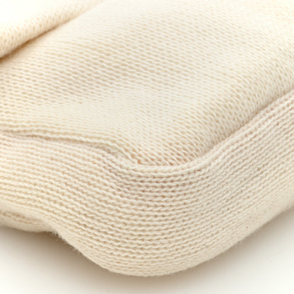 Fendi Cashmere Baguette White Black 10 of 10