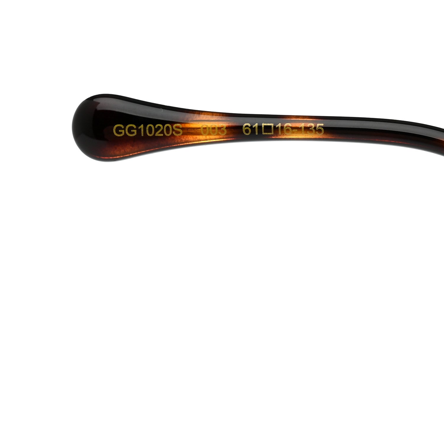 Gucci Horsebit Square Frame Sunglasses GG1020S Gold Green 5 of 8