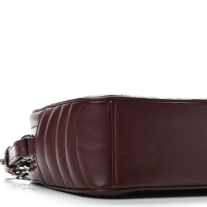 Prada Soft Calfskin Impunture Diagramme Camera Bag Granato 8 of 9