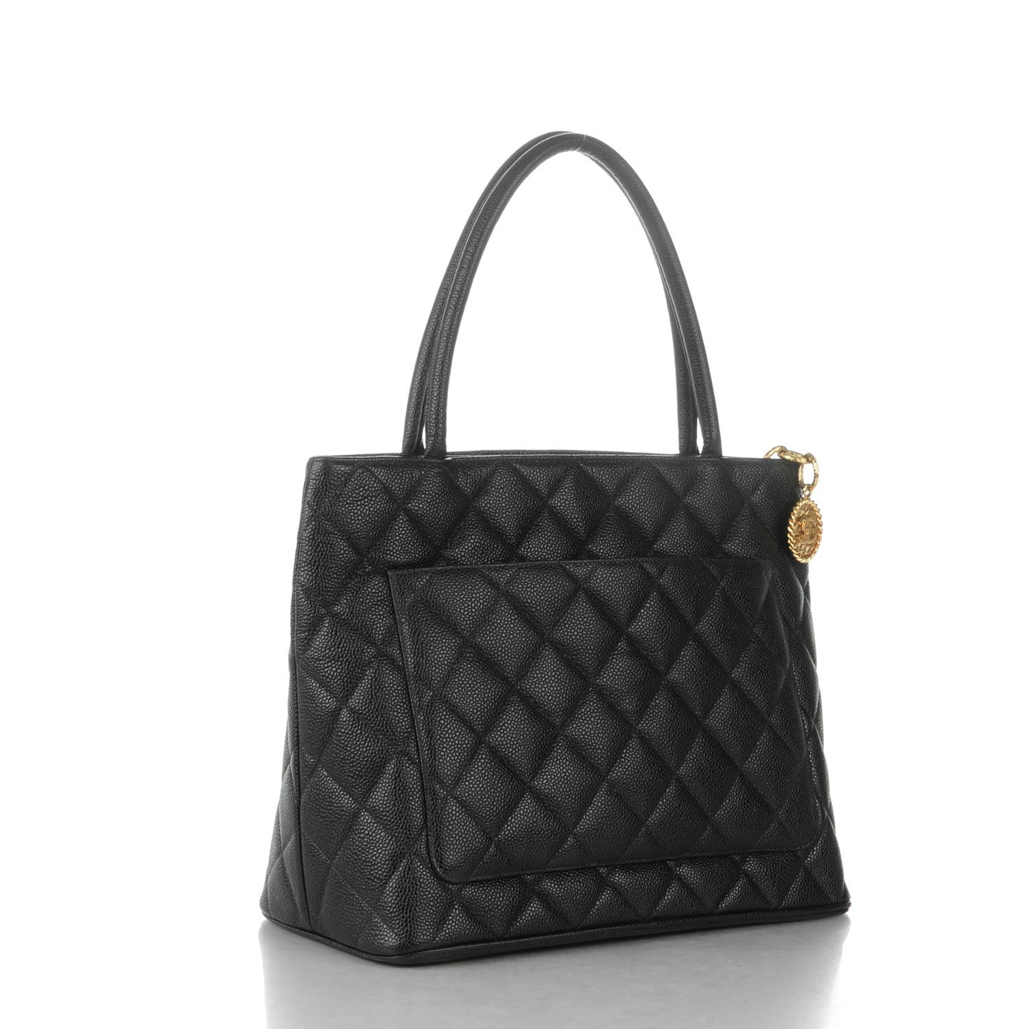 Chanel Caviar Quilted Medallion Tote Black 3 of 7