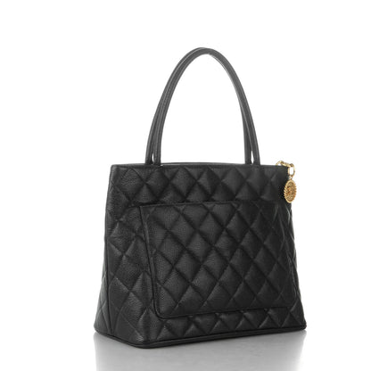 Chanel Caviar Quilted Medallion Tote Black 3 of 7
