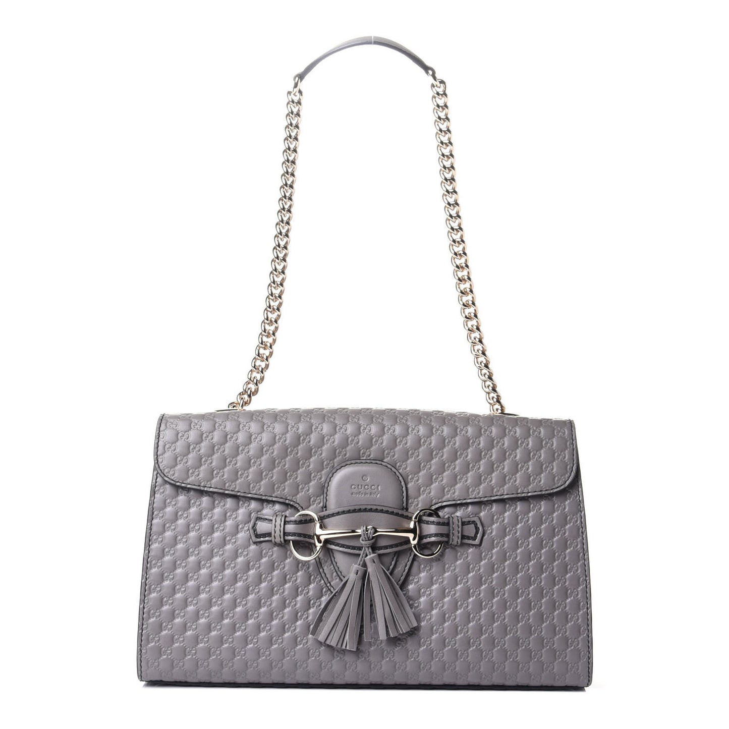 Soft Microguccissima Medium Emily Chain Shoulder Bag Loess