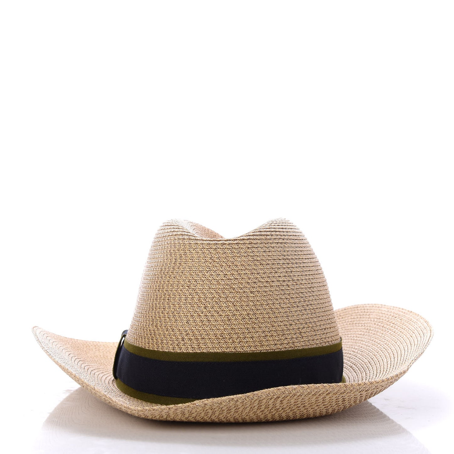 Straw Grosgrain Hat 56