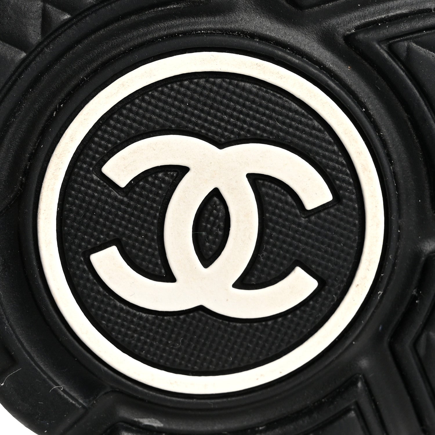 Chanel Mesh Suede Grained Calfskin Womens CC Sneakers 38 Black White 8 of 12