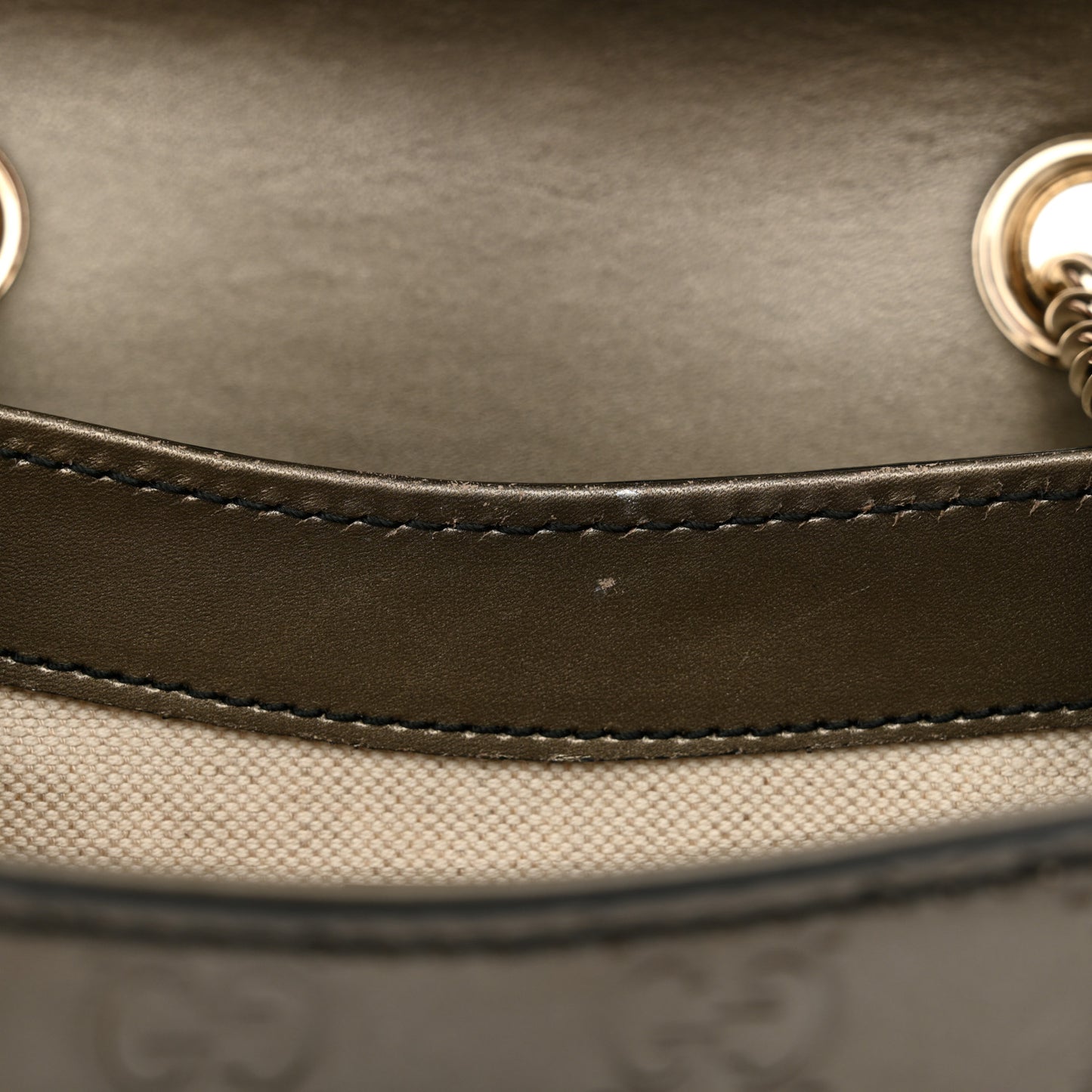 Shine Guccissima Mini Emily Chain Shoulder Bag Sasso